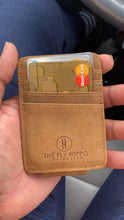 Load image into Gallery viewer, The Fly Hippo Leather Card Holder + Money Clip