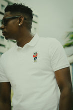 Load image into Gallery viewer, The Fly Hippo White Polo Shirt