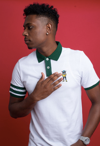 The Fly Hippo 'Ace' White Polo Shirt