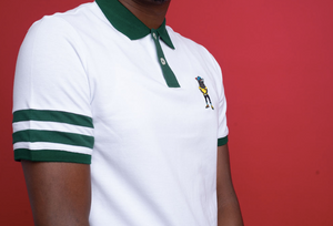 The Fly Hippo 'Ace' White Polo Shirt