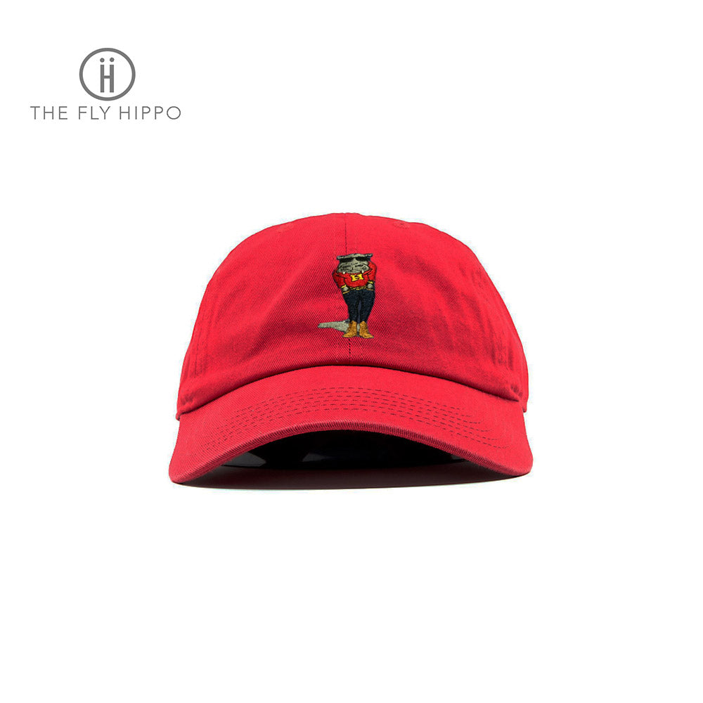 The Fly Hippo Red Baseball Cap